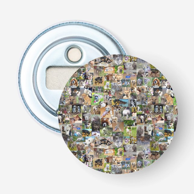 Dog Breeds Photo Collage,  Bottle Opener (Front)