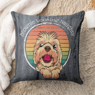 Dog Brownie Looking Naughty Cushion