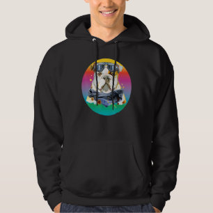 Dog Bulldog Womens Colourful English Bulldog Men Hoodie