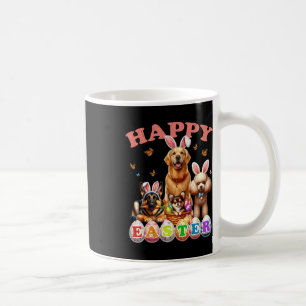 Dog Bunny Ears Happy Easter Egg Hunt Christian Hol Coffee Mug