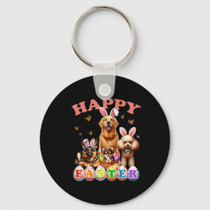 Dog Bunny Ears Happy Easter Egg Hunt Christian Hol Key Ring