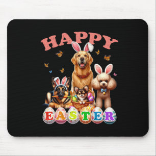 Dog Bunny Ears Happy Easter Egg Hunt Christian Hol Mouse Mat