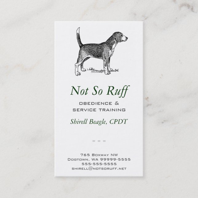 Dog Business Business Card (Front)