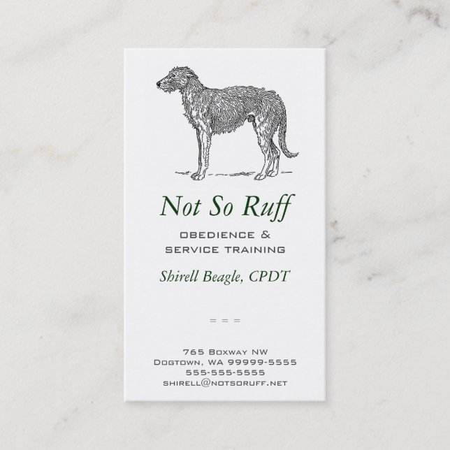 Dog Business Business Card (Front)