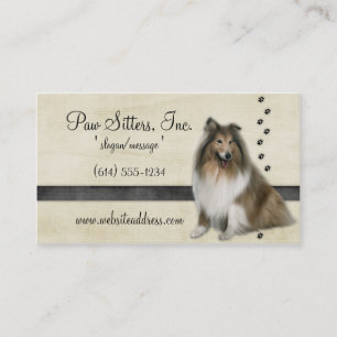 Dog Business Card :: Collie