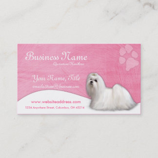 Dog Business Cards :: Maltese