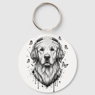 Dog Business Key Ring