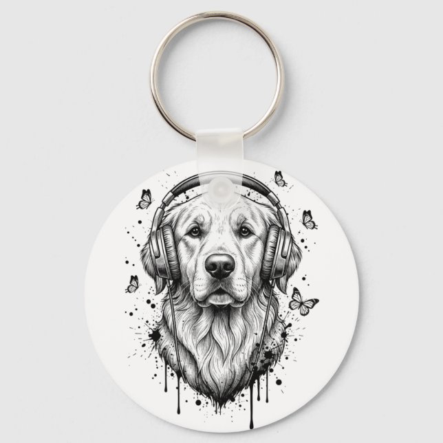 Dog Business Key Ring (Front)