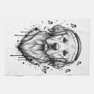 Dog Business Tea Towel