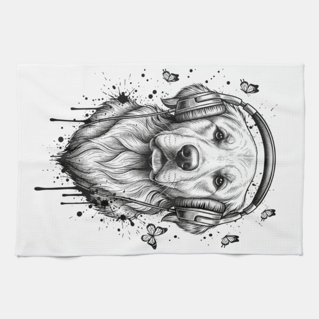Dog Business Tea Towel (Horizontal)