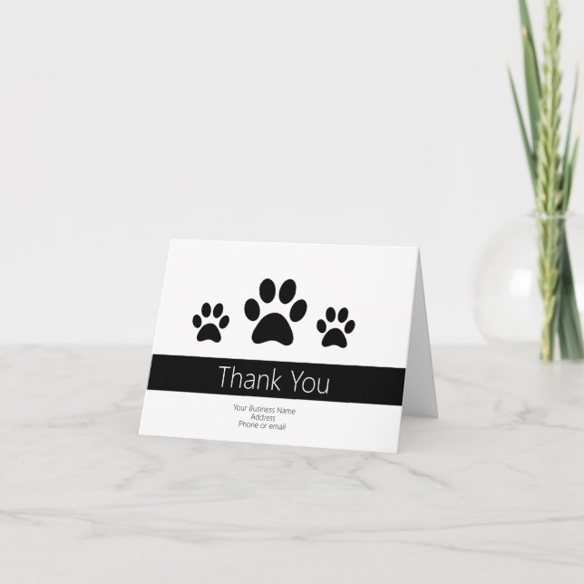 Dog Business Thank You Notes (Front)