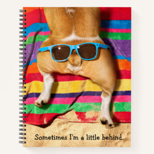 Dog Butt With Sunglasses Notebook