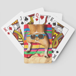 Dog Butt With Sunglasses Playing Cards