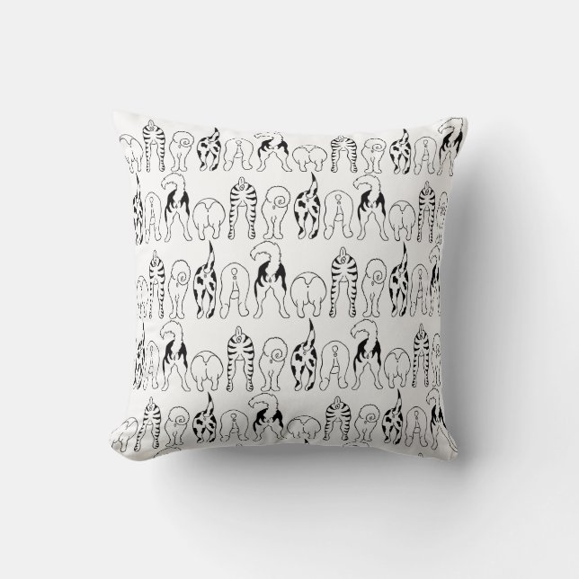 Dog Butts Pattern Cushion (Front)
