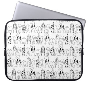 Dog Butts Pattern Laptop Sleeve