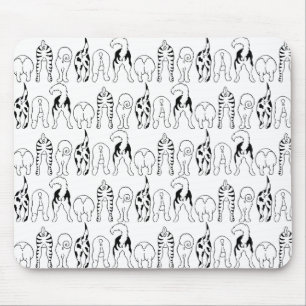Dog Butts Pattern Mouse Mat