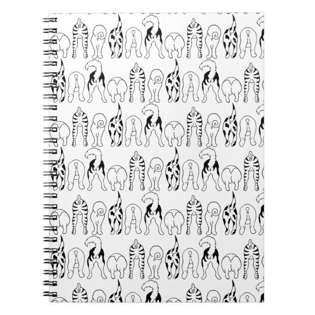 Dog Butts Pattern Notebook (Front)