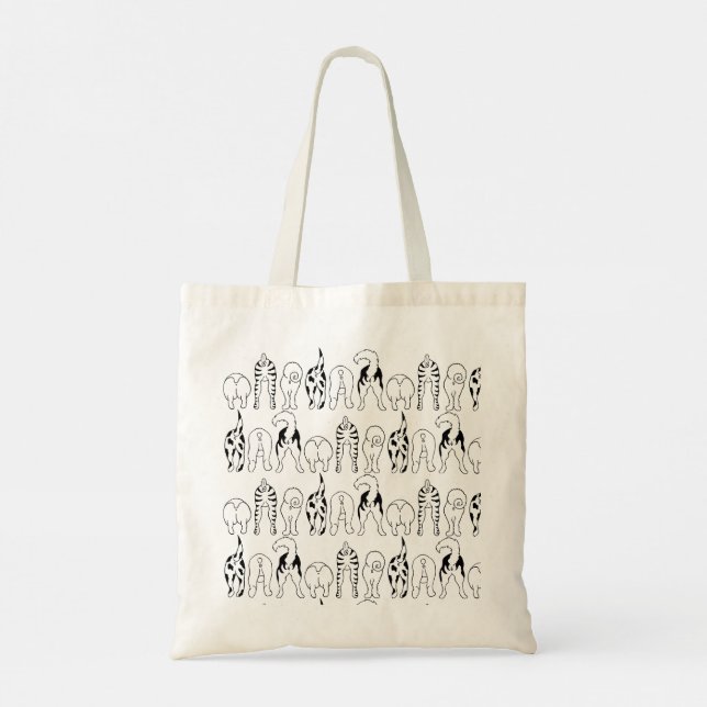 Dog Butts Pattern Tote Bag (Back)