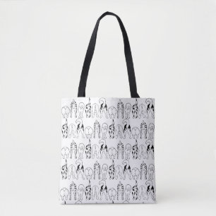 Dog Butts Pattern Tote Bag