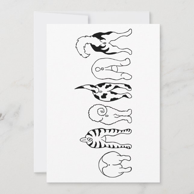 Dog Butts Thank You Card (Front)