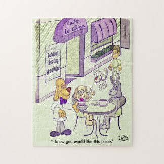 Dog Cafe Funny Jigsaw Puzzle