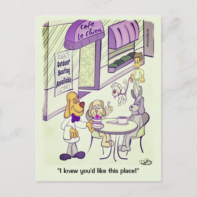 Dog Cafe Postcard (Front)