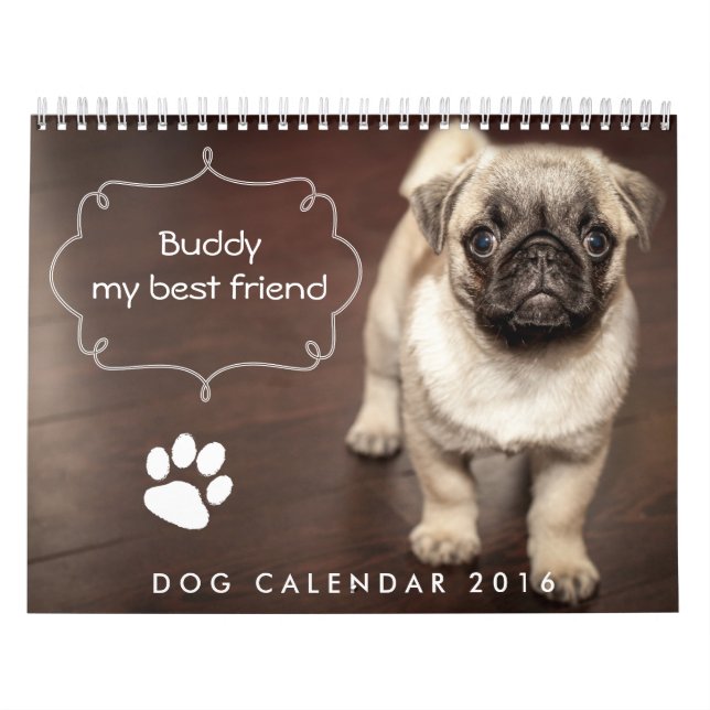 Dog Calendar 2016 Custom Add Your Photo (Cover)