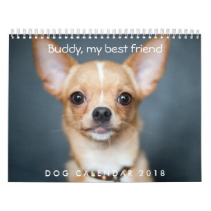 Dog Calendar 2018 Personalised Add Photo