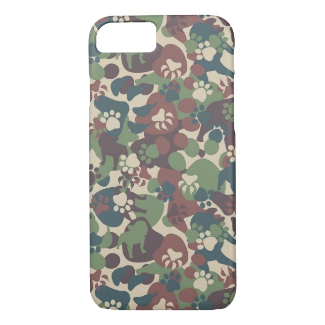 Dog Camouflage Pattern Case-Mate iPhone Case (Back)