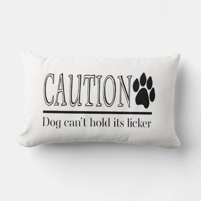 Dog can't hold its licker lumbar cushion (Front)