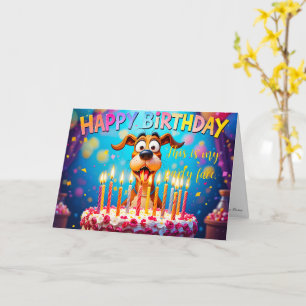 Dog Card Cute Chaotic Birthday Humour