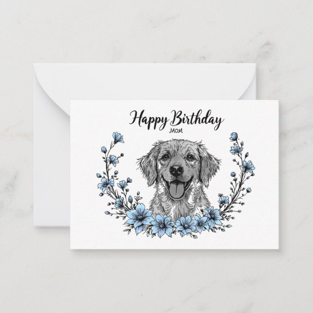Dog card for mum. (Front)