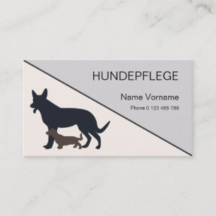 dog care business card