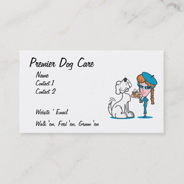 Dog Care Business Card (Front)