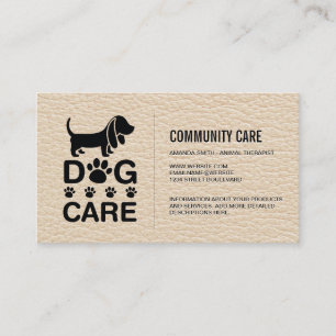 Dog Care   Pet Sitting Training Services Business Business Card