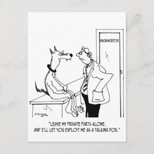 Dog Cartoon 9479 Postcard