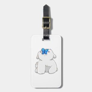 DOG CARTOON FUN LUGGAGE OR GOLF BAG TAG
