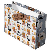 Dog cartoon illustrated seamless pattern