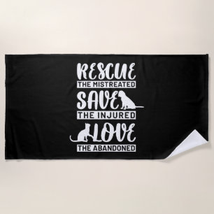 Dog Cat Beach Towel