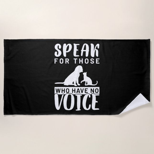 Dog Cat   Beach Towel (Front)