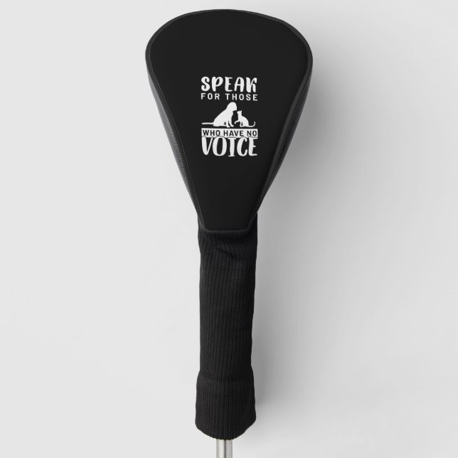 Dog Cat   Golf Head Cover (Front)