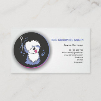 Dog & Cat Grooming Business Card. Pet Groomer. Card