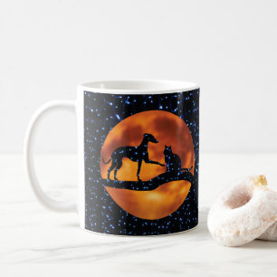 Dog, Cat, Moon  Coffee Mug