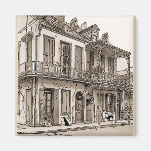 Dog & Cat on Desire St Magnet