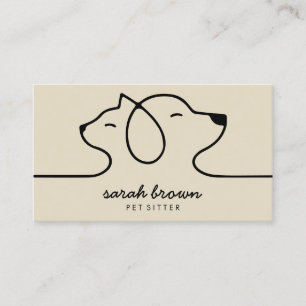 Dog Cat Online Pet Expert Business Card