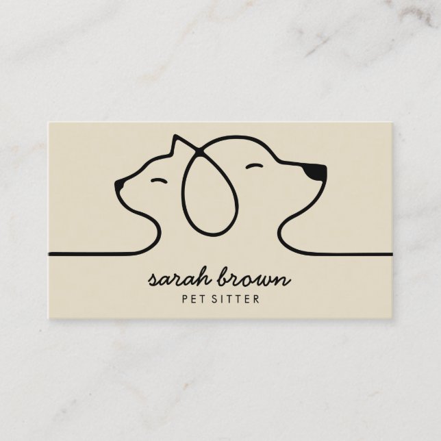 Dog Cat Online Pet Expert Business Card (Front)