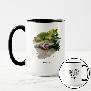 Dog Cat Pet Paw Custom Photo Valentine's Day Love Mug