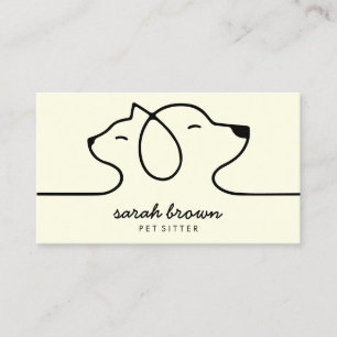 Dog Cat Pet Travel Agent Business Card