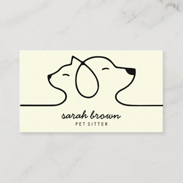 Dog Cat Pet Travel Agent Business Card (Front)