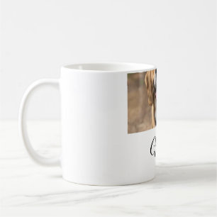 Dog cat photo add pet name cu custom personalised  coffee mug